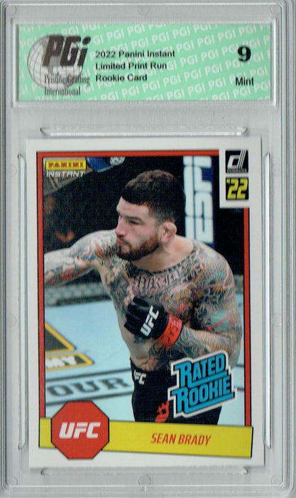 PGI 9 Sean Brady 2022 Panini Instant #RR28 UFC 1/492 Rated Rookie Card