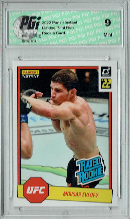 PGI 9 Movsar Evolev 2022 Panini Instant #RR24 UFC 1/492 Rated Rookie Card