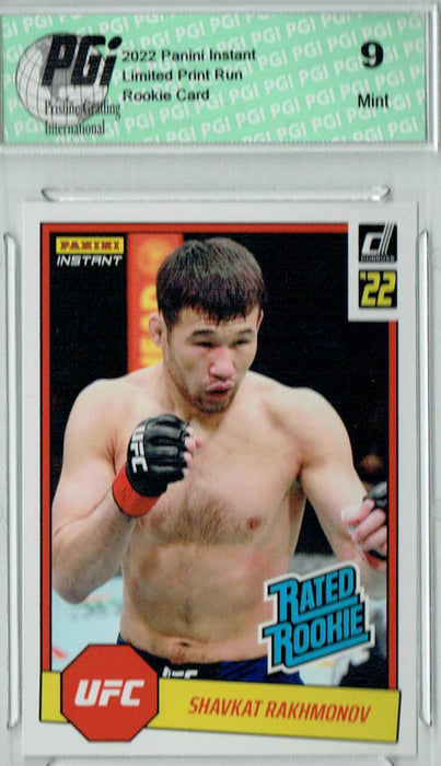 PGI 9 Shavkat Rahkmonov 2022 Panini Instant #RR31 UFC 1/492 Rated Rookie Card