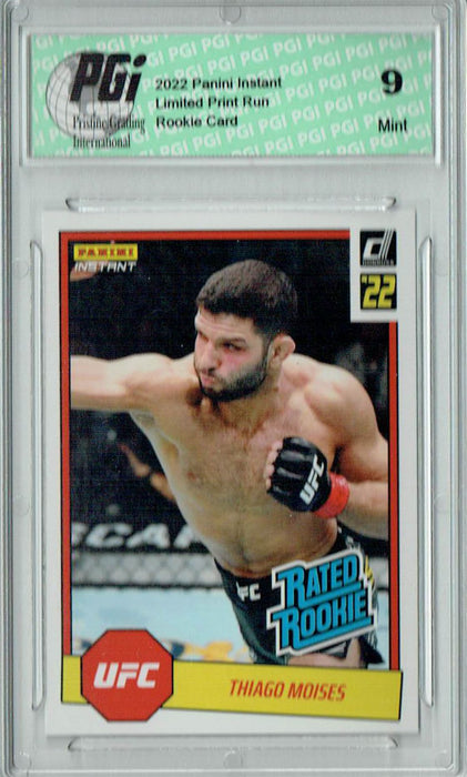 PGI 9 Thiago Moises 2022 Panini Instant #RR33 UFC 1/492 Rated Rookie Card