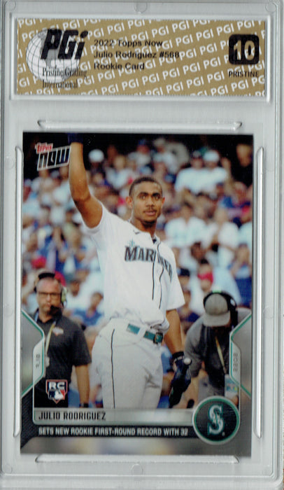 Julio Rodriguez 2022 Topps Now #568 PRISTINE Rookie Card PGI 10