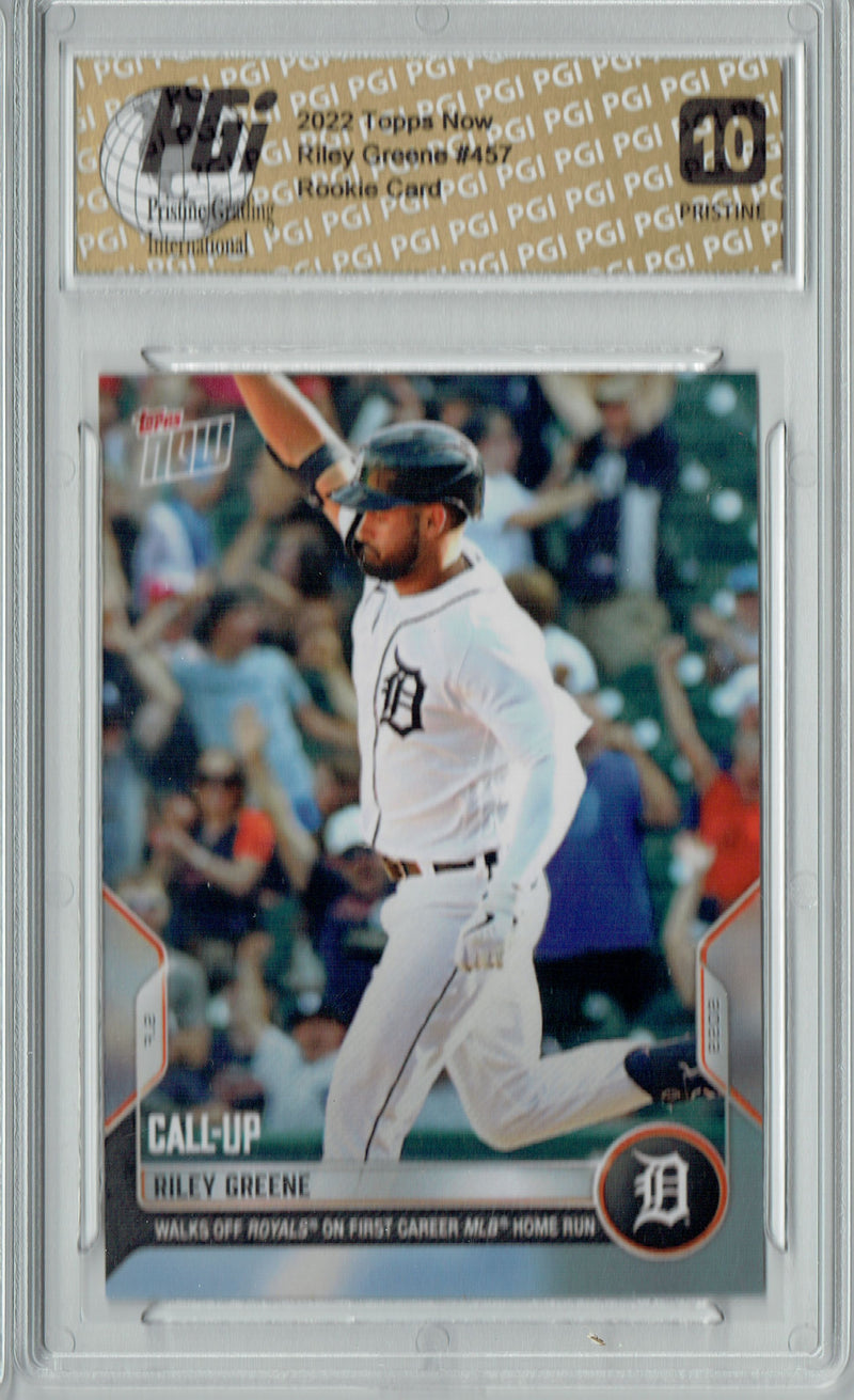 Riley Greene 2022 Topps Now #457 PRISTINE Rookie Card PGI 10