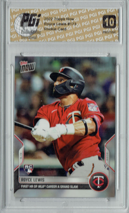 Royce Lewis 2022 Topps Now #173 PRISTINE Rookie Card PGI 10