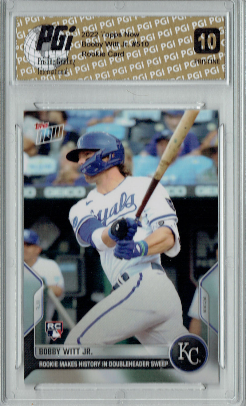 Bobby Witt Jr. 2022 Topps Now #510 PRISTINE Rookie Card PGI 10