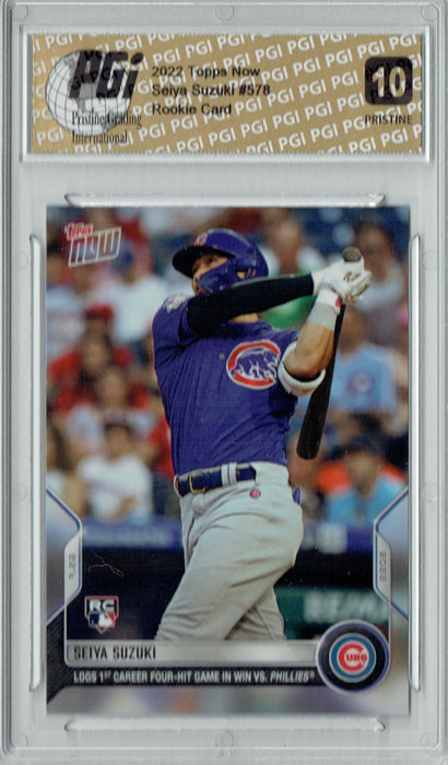 Seiya Suzuki 2022 Topps Now #578 PRISTINE Rookie Card PGI 10