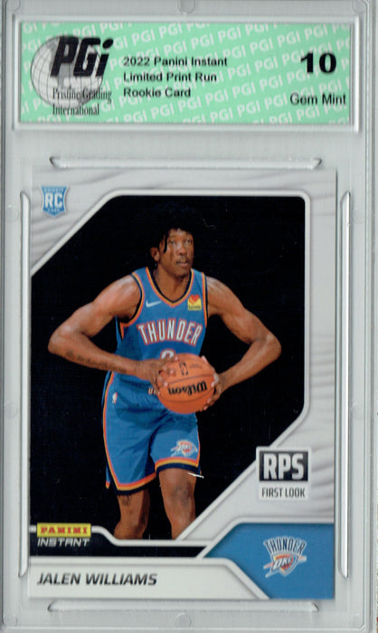 Jalen Williams  2022 Panini Instant #RPS-11 First Look 1/1200 Rookie Card PGI 10