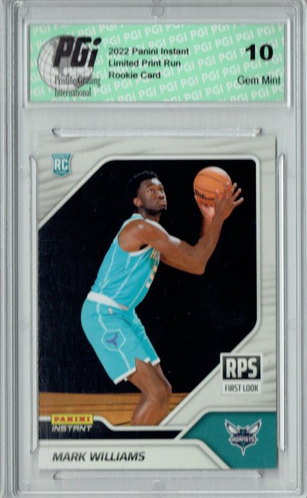 Mark Williams  2022 Panini Instant #RPS-13 First Look 1/1209 Rookie Card PGI 10