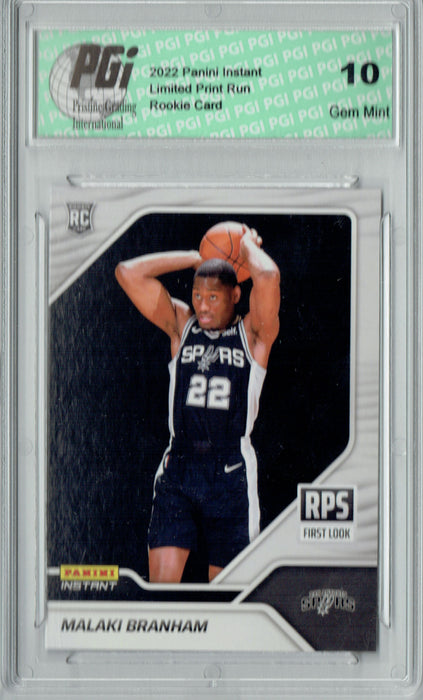 Malaki Branham 2022 Panini Instant #RPS18  First Look 1/1226 Rookie Card PGI 10