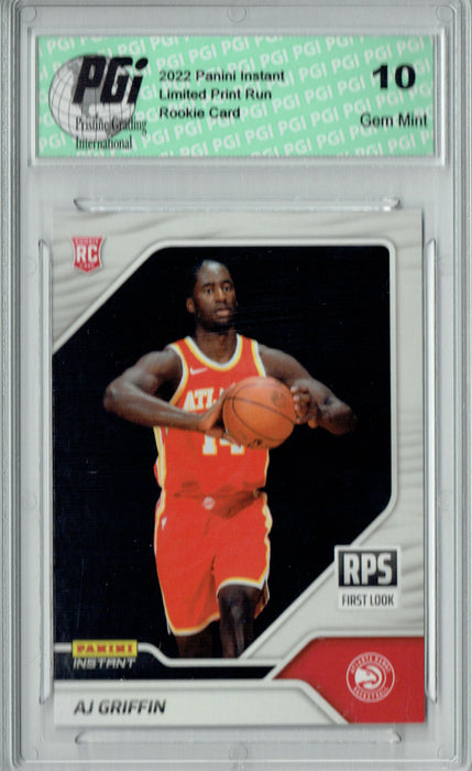 AJ Griffin  2022 Panini Instant #RPS-14  First Look 1 of 1209 Rookie Card PGI 10