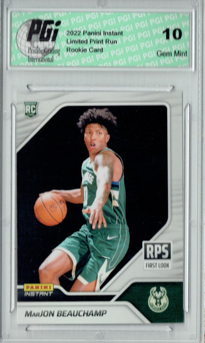Marjon Beauchamp 2022 Panini Instant #RPS21 First Look 1/1204 Rookie Card PGI 10