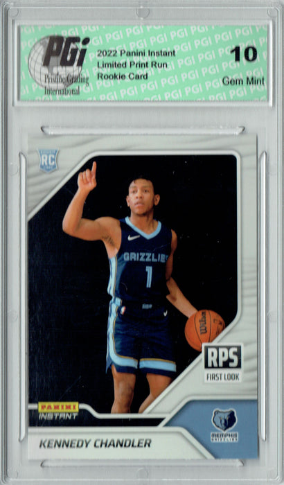 Kennedy Chandler 2022 Panini Instant #RPS33 First Look 1/1199 Rookie Card PGI 10