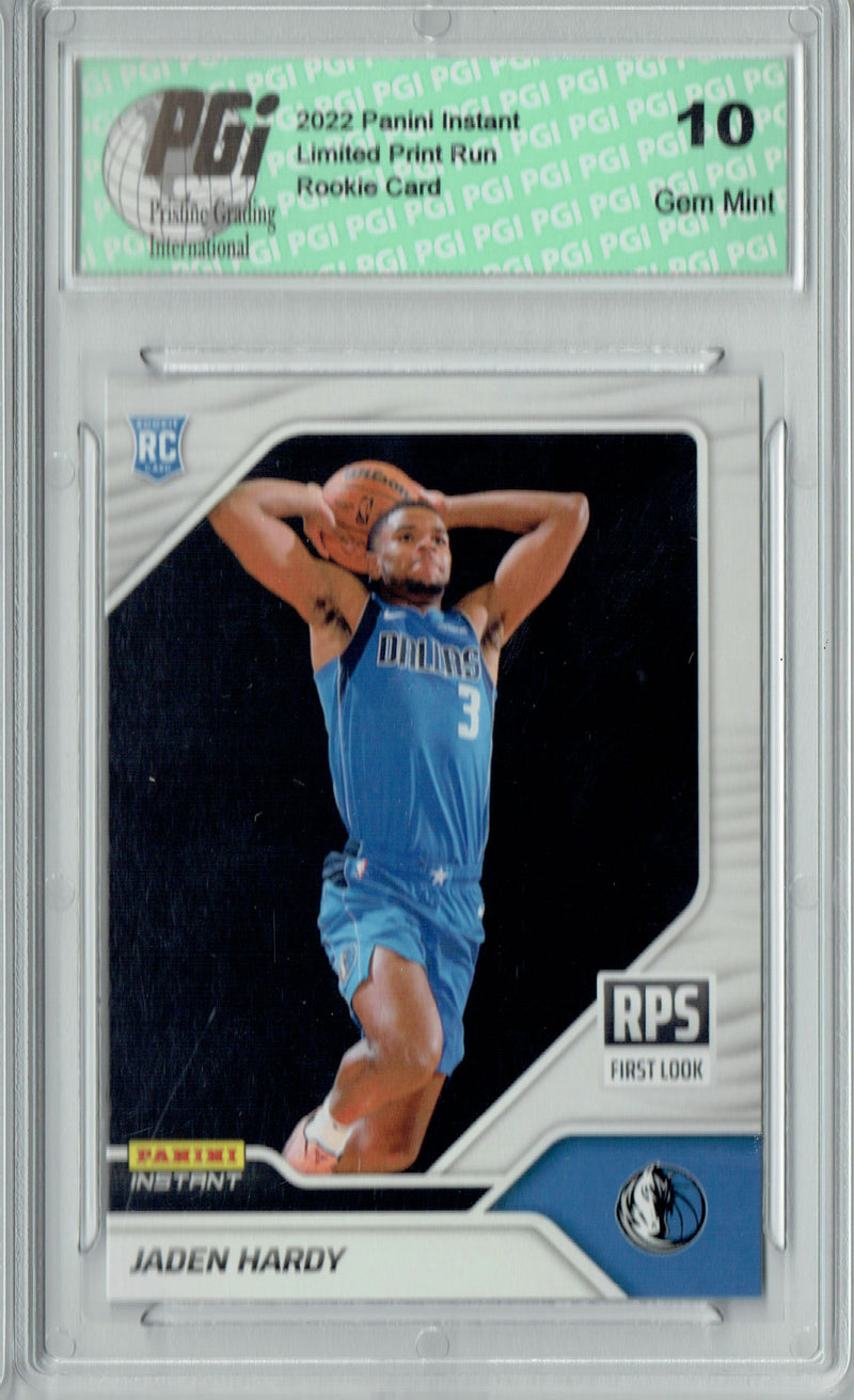 Jaden Hardy 2022 Panini Instant #RPS-32 First Look 1/2000 Rookie Card PGI 10