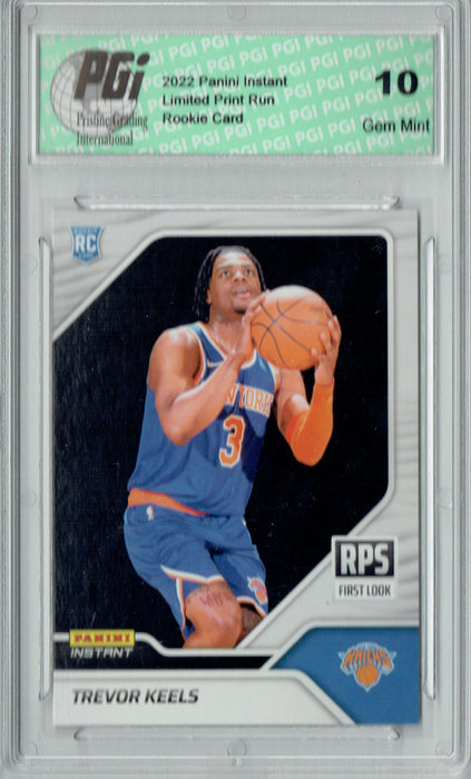 Trevor Keels  2022 Panini Instant #RPS-34 First Look 1/1199 Rookie Card PGI 10