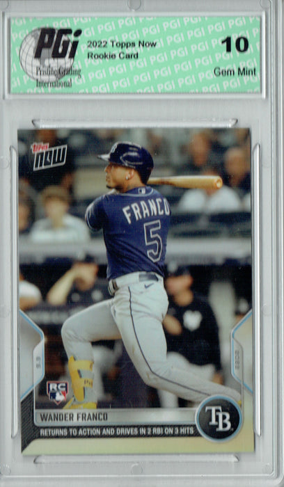 Wander Franco 2022 Topps Now #870 Print Run: Just 1,438 Rookie Card PGI 10