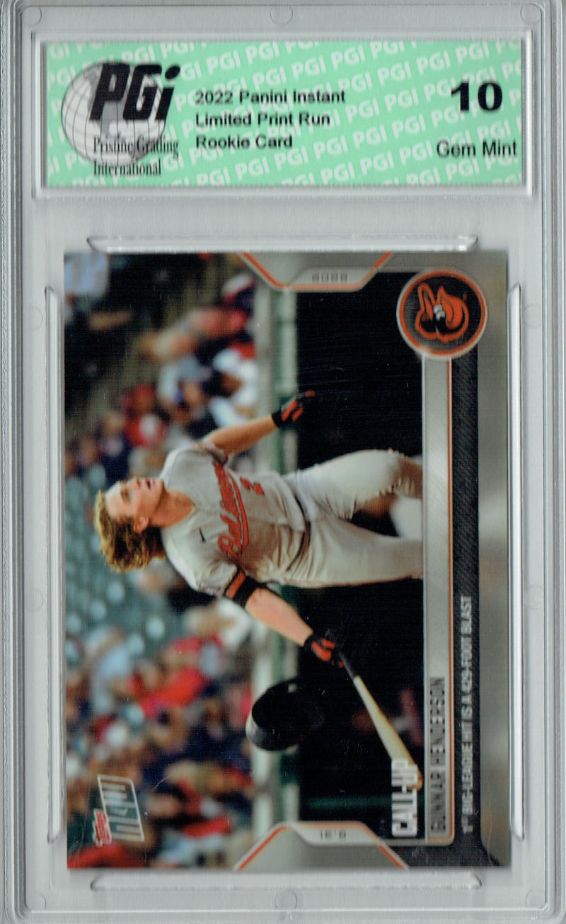 Gunnar Henderson 2022 Topps Now #819 Print Run: 8,002 Made Rookie Card PGI 10