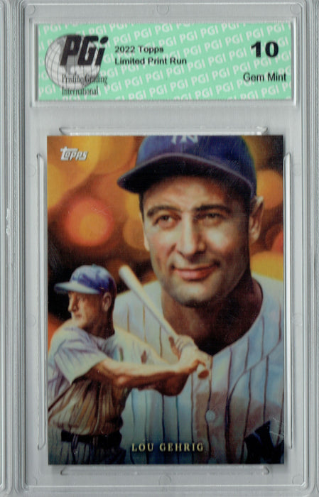 Lou Gehrig 2022 Topps Game Within the Game #9 1/2698 Made Trading Card PGI 10