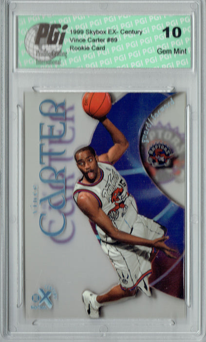 Vince Carter 1998-99 EX- Century #89 Rookie Card PGI 10