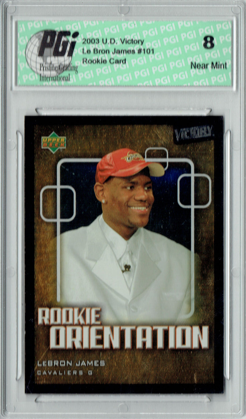 PGI 8 LeBron James 2003 Upper Deck Victory #101 Rookie Card