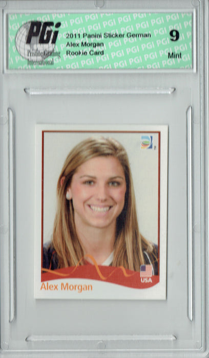 PGI 9 Alex Morgan 2011 Panini REWE #NNO Germany World Cup Rare Rookie Card