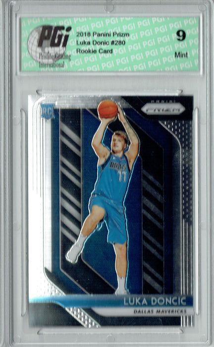 PGI 9 Luka Doncic 2018 Panini Prizm #280 Rookie Card