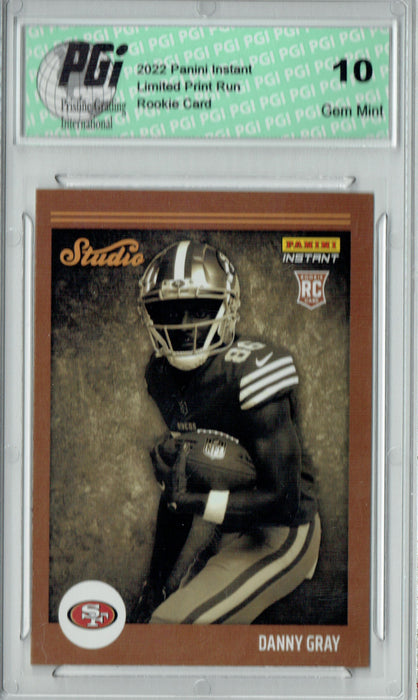 Danny Gray  2022 Panini Studio #S31 1/911 Made Rookie Card PGI 10