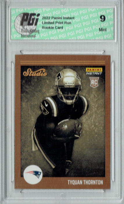 PGI 9 Tyquan Thornton  2022 Panini Studio #S17 1/911 Made Rookie Card