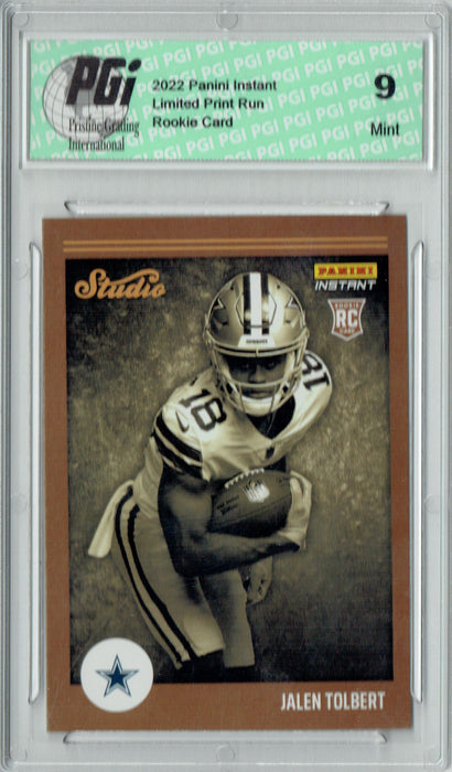 PGI 9 Jalen Tolbert  2022 Panini Studio #S26 1/911 Made Rookie Card