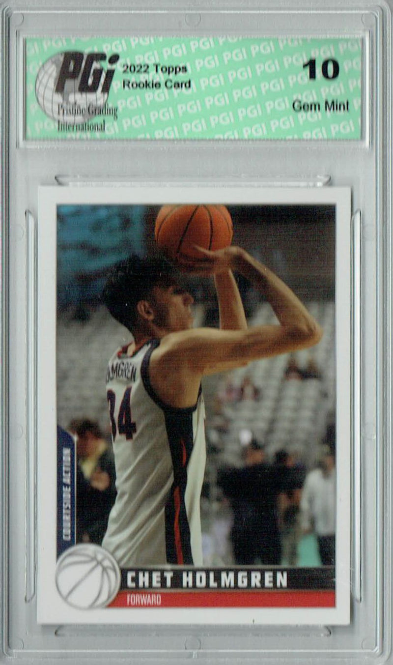 Chet Holmgren 2022 Topps X #30 Rookie Card PGI 10