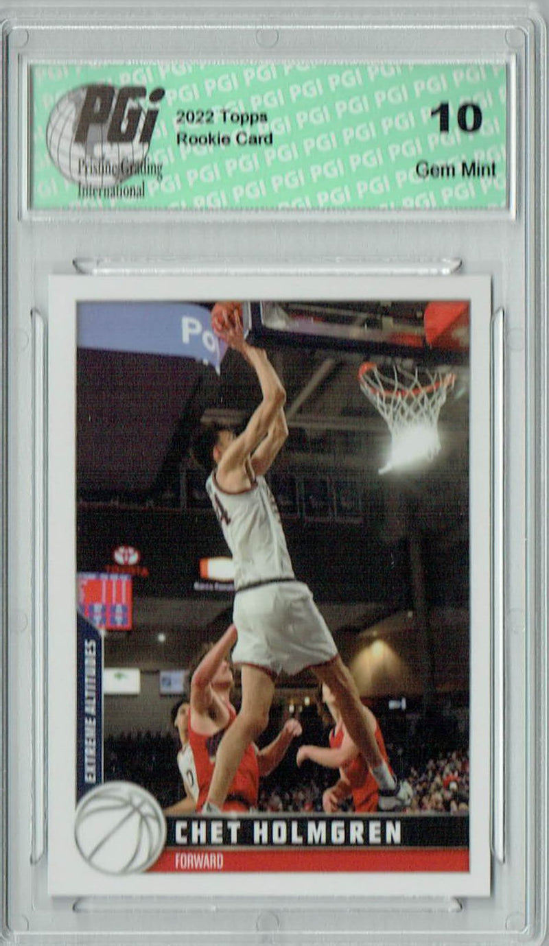 Chet Holmgren 2022 Topps X #7 Rookie Card PGI 10