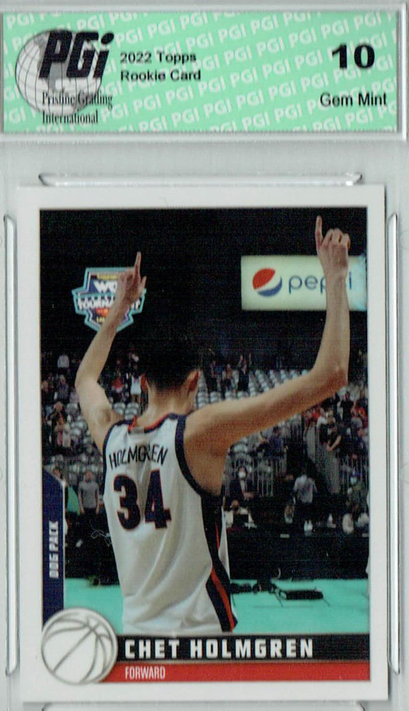 Chet Holmgren 2022 Topps X #24 Rookie Card PGI 10