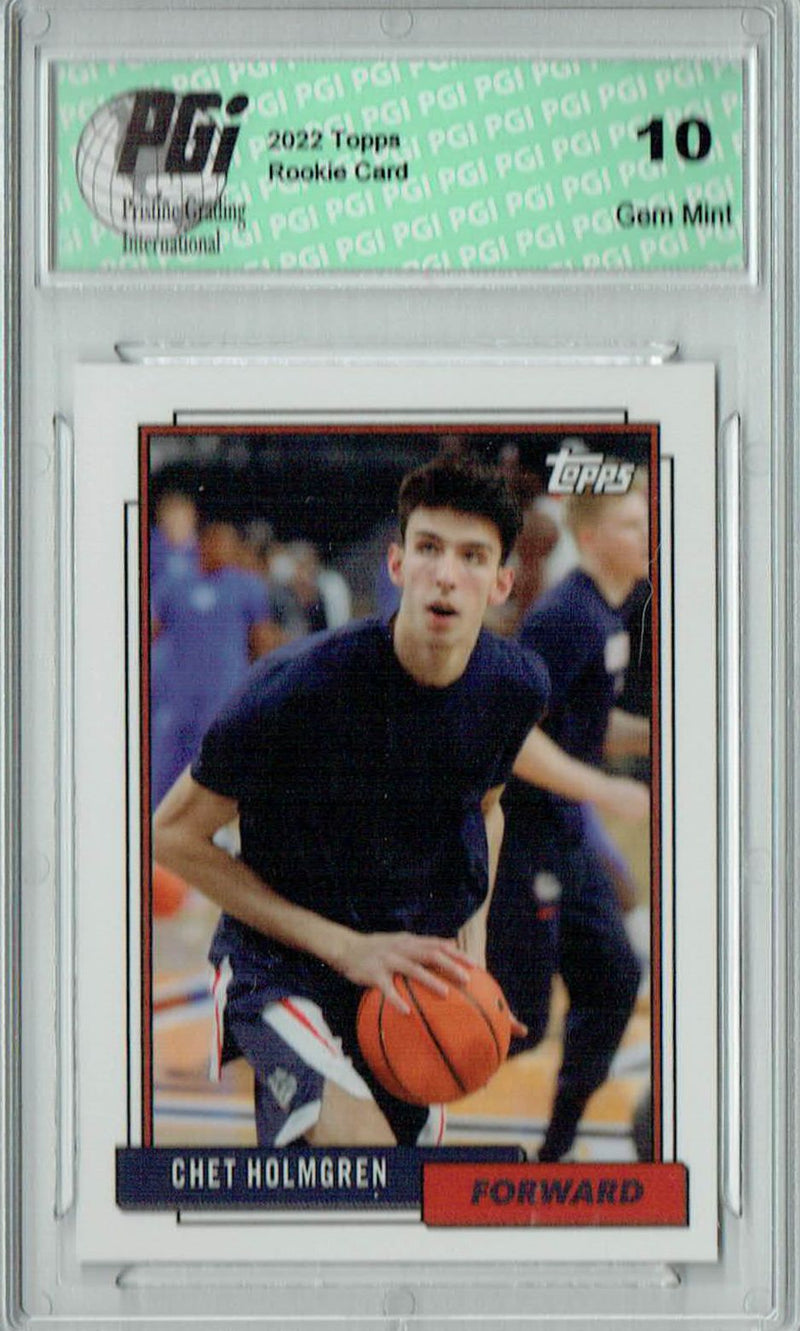 Chet Holmgren 2022 Topps X #C6 Rookie Card PGI 10