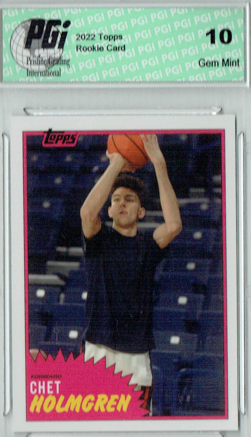 Chet Holmgren 2022 Topps X #C5 SP Rookie Card PGI 10