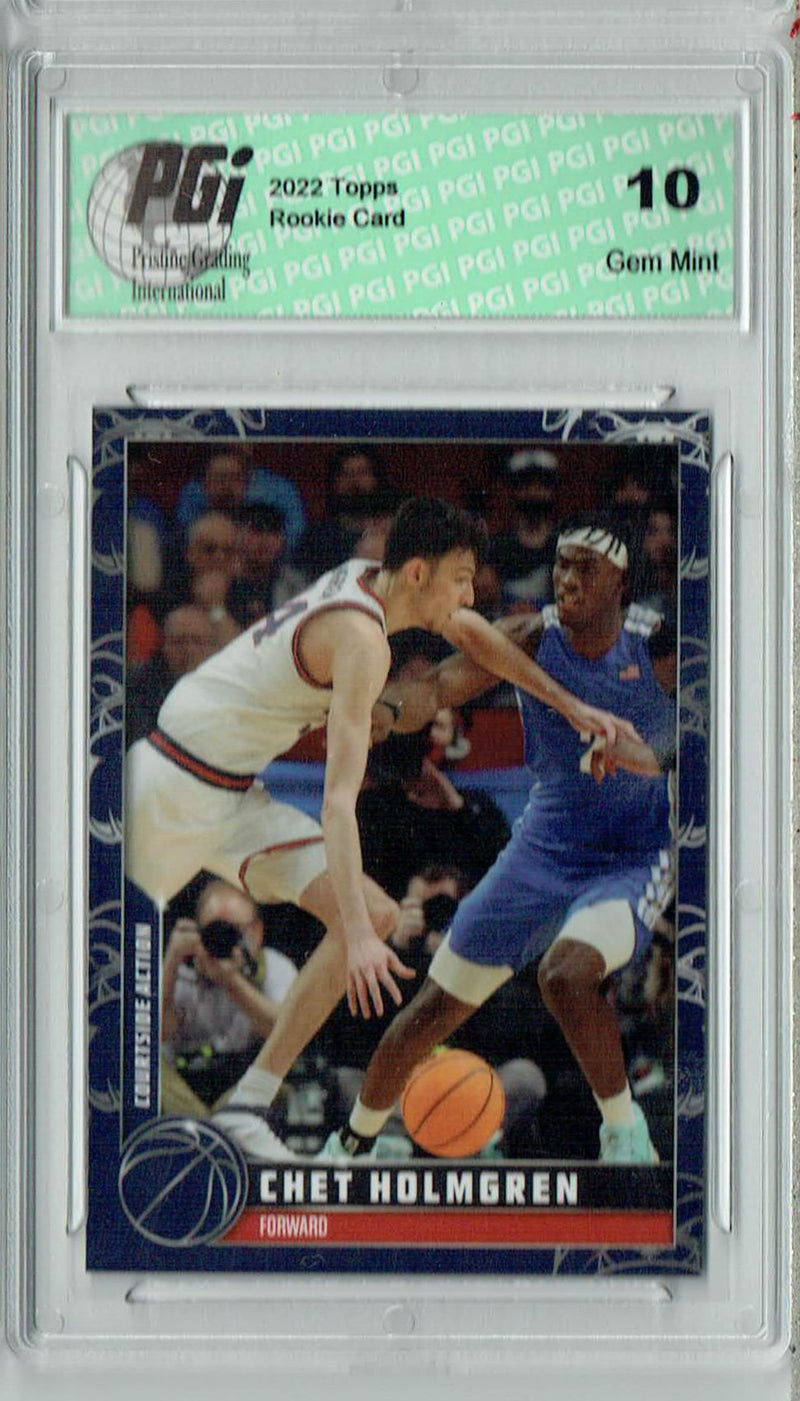 Chet Holmgren 2022 Topps X #26 SP- 11/49 Rookie Card PGI 10