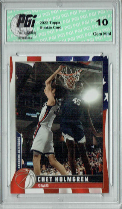 Chet Holmgren 2022 Topps X #8 SP- 24/50 Rookie Card PGI 10