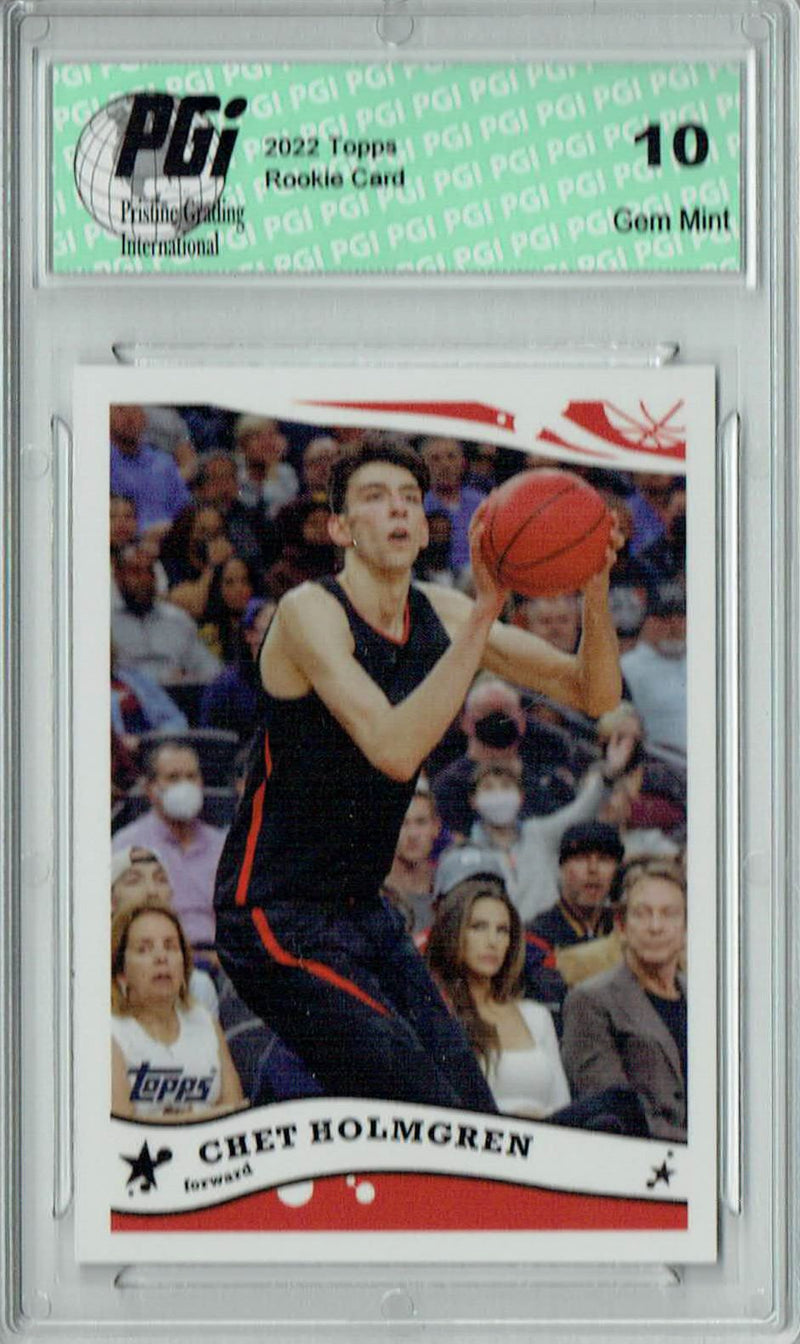 Chet Holmgren 2022 Topps X #C11 SP Rookie Card PGI 10
