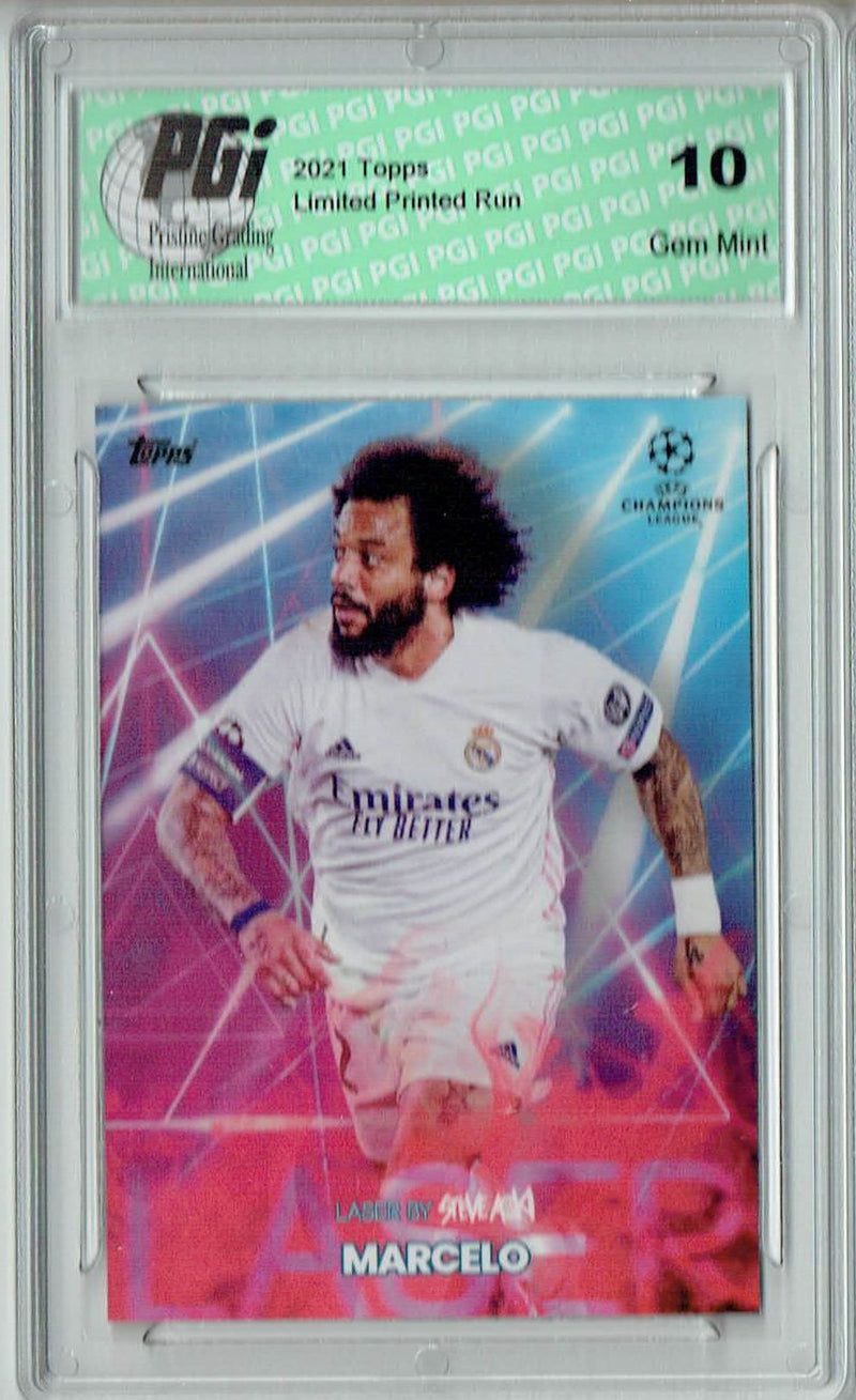 Marcelo 2021 Topps Aoki's Football Festival Rare Trading Card PGI 10