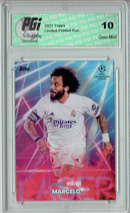 Marcelo 2021 Topps Aoki's Football Festival Rare Trading Card PGI 10