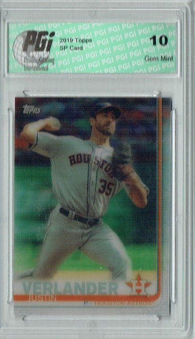 Justin Verlander 2019 Topps 3D #57 Only 540 Made Rare Trading Card PGI 10