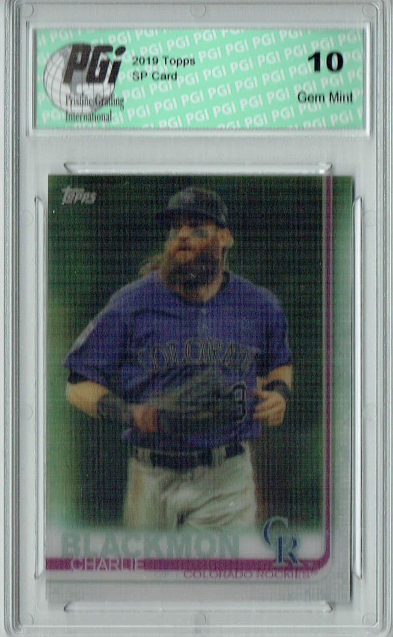 Charlie Blackmon 2019 Topps 3D #16 Only 540 Made Rare Trading Card PGI 10