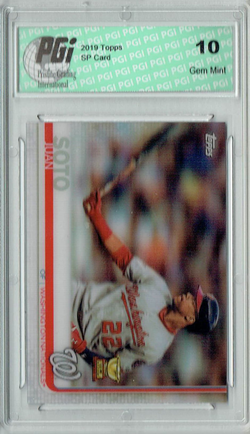 Juan Soto 2019 Topps 3D #213 Only 540 Made Rare Trading Card PGI 10