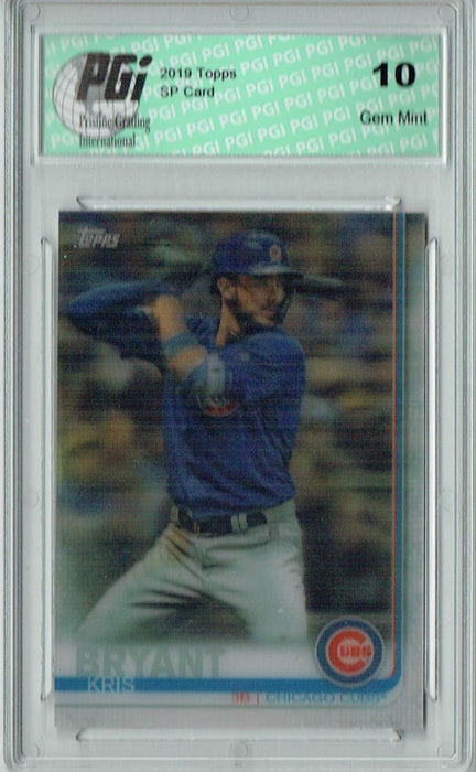 Kris Bryant 2019 Topps 3D #210 Only 540 Made Rare Trading Card PGI 10