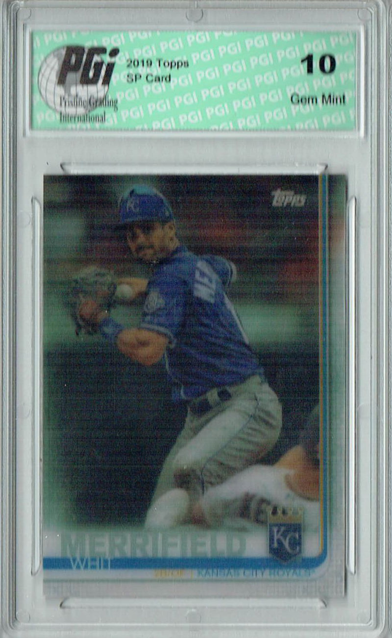 Whit Merrifield 2019 Topps 3D #238 Only 540 Made Rare Trading Card PGI 10