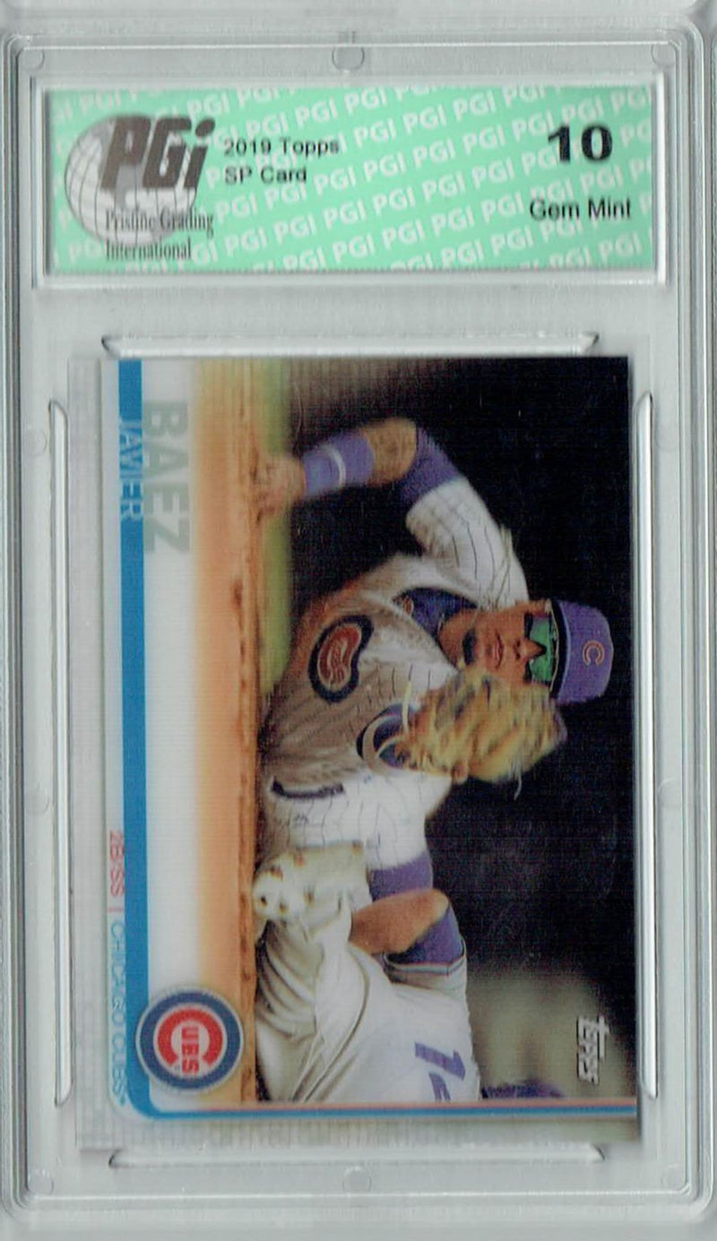 Javier Baez 2019 Topps 3D #310 Only 540 Made Rare Trading Card PGI 10