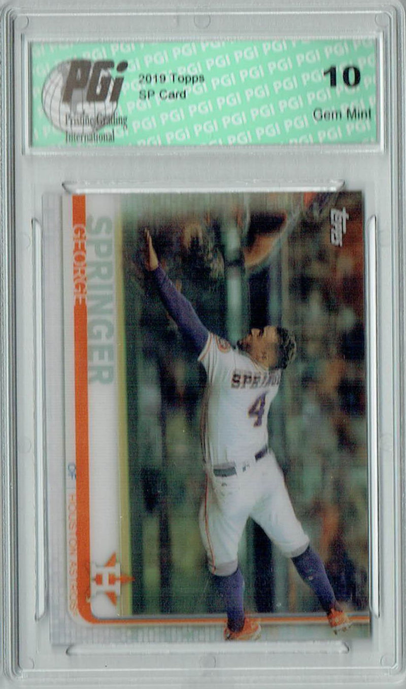 George Springer 2019 Topps 3D #323 Only 540 Made Rare Trading Card PGI 10