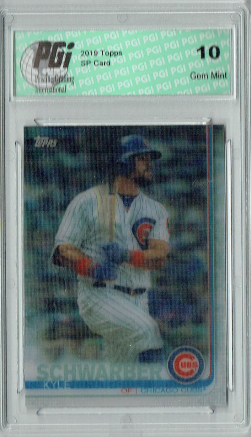 Kyle Schwarber 2019 Topps 3D #349 Only 540 Made Rare Trading Card PGI 10