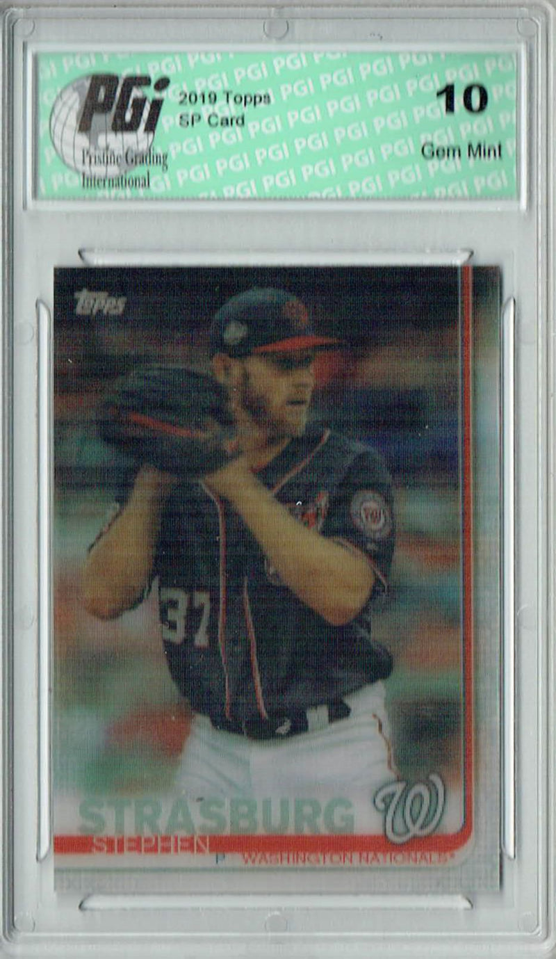 Stephen Strasburg 2019 Topps 3D #356 Only 540 Made Rare Trading Card PGI 10