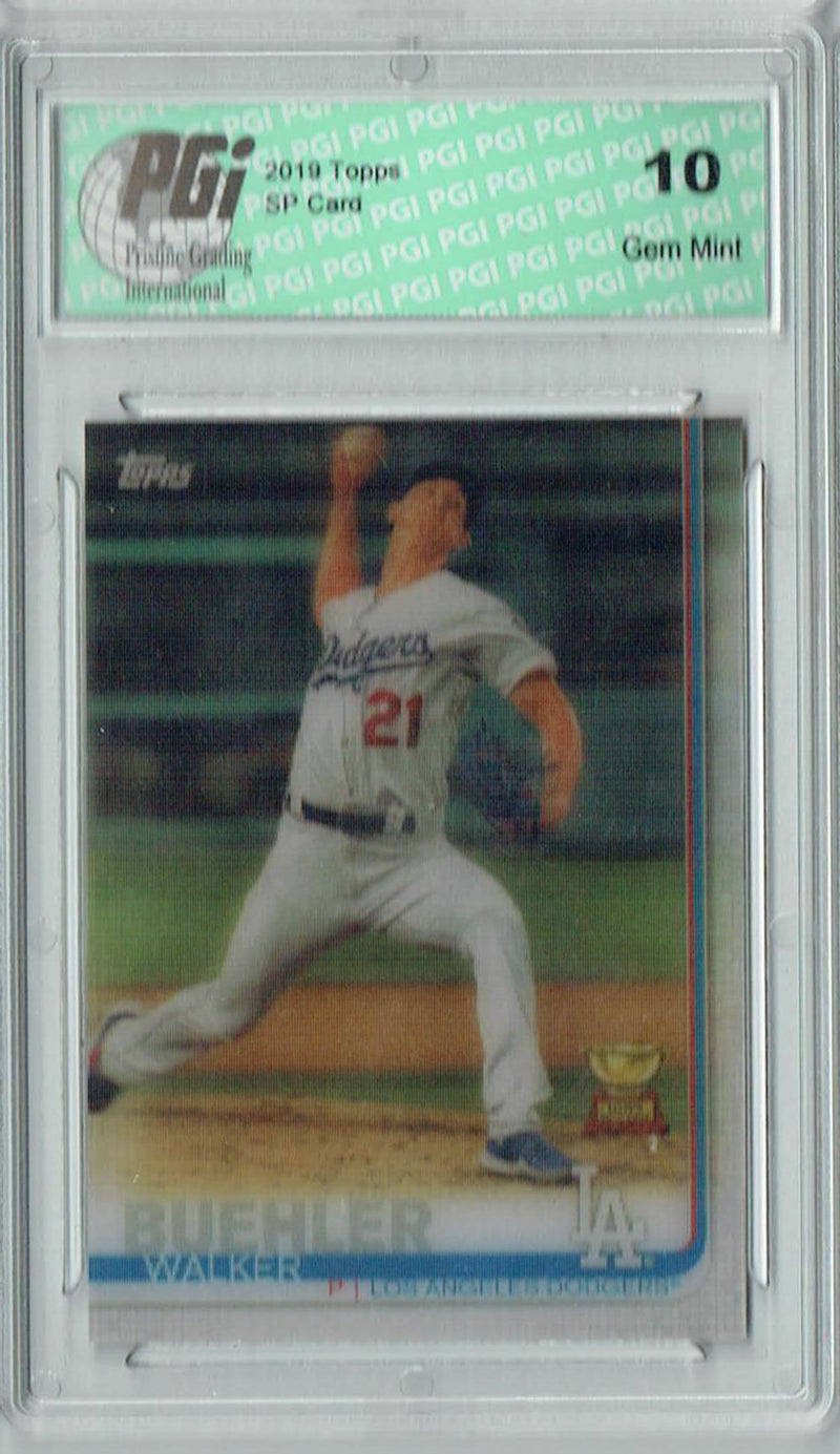 Walker Buehler 2019 Topps 3D #445 Only 540 Made Rare Trading Card PGI 10