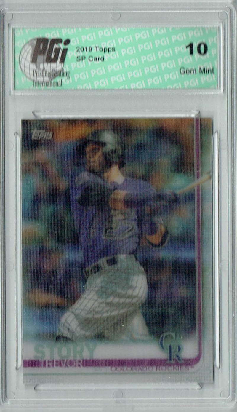 Trevor Story 2019 Topps 3D #460 Only 540 Made Rare Trading Card PGI 10