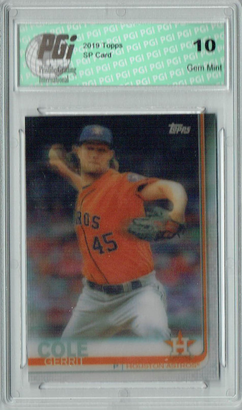 Gerrit Cole 2019 Topps 3D #572 Only 540 Made Rare Trading Card PGI 10