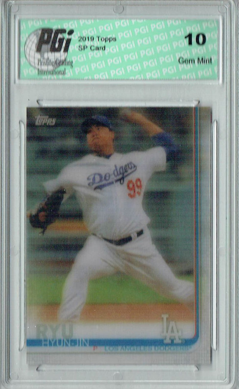 Hyun-Jin Ryu 2019 Topps 3D #515 Only 540 Made Rare Trading Card PGI 10